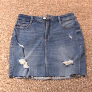denim skirt from garage